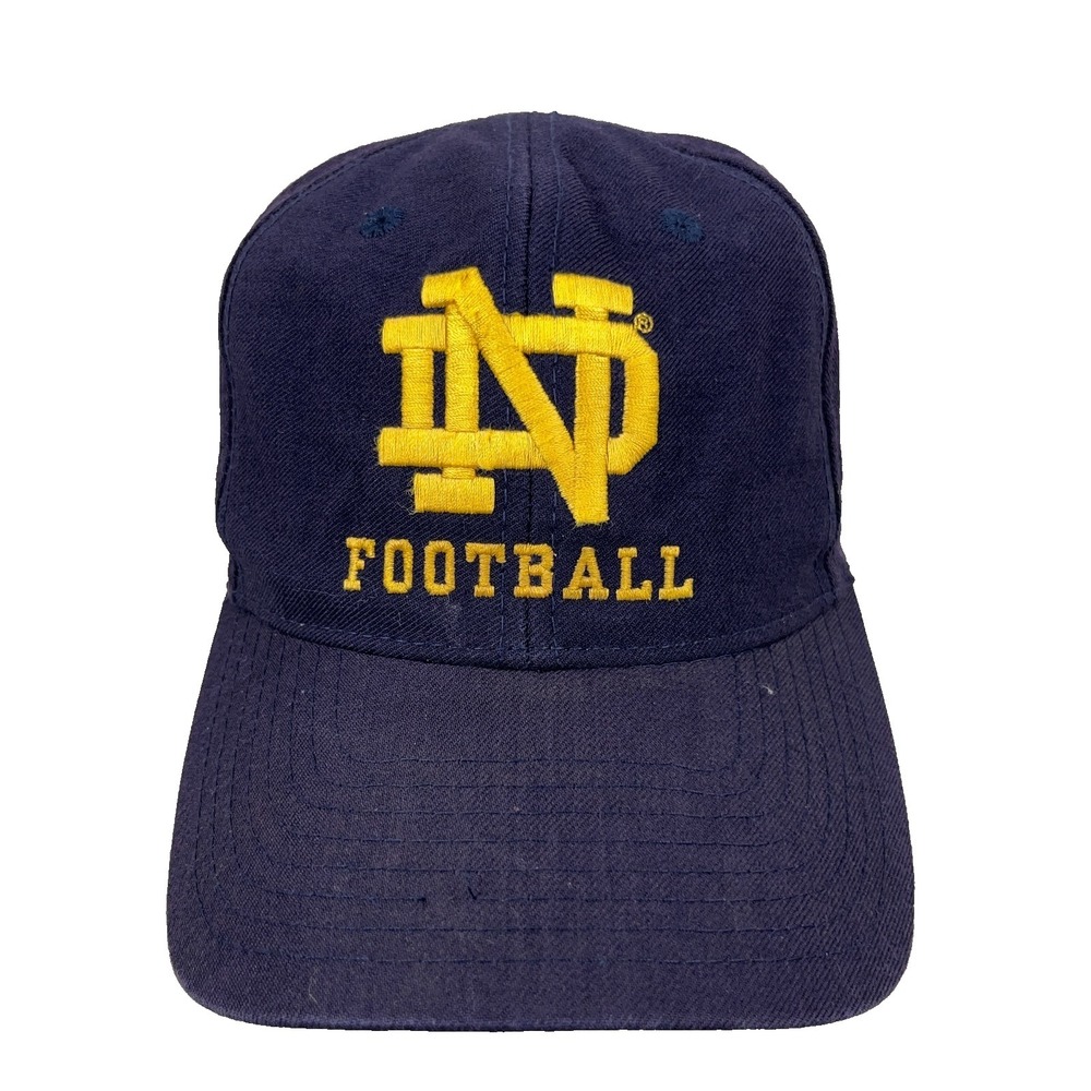 Vintage Notre Dame Fighting Irish Hat Cap Snapback 90s Reebok Wool Embroidered